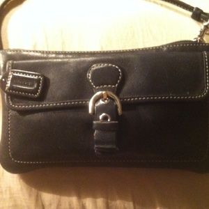 Leather Coach Clutch / Wristlet